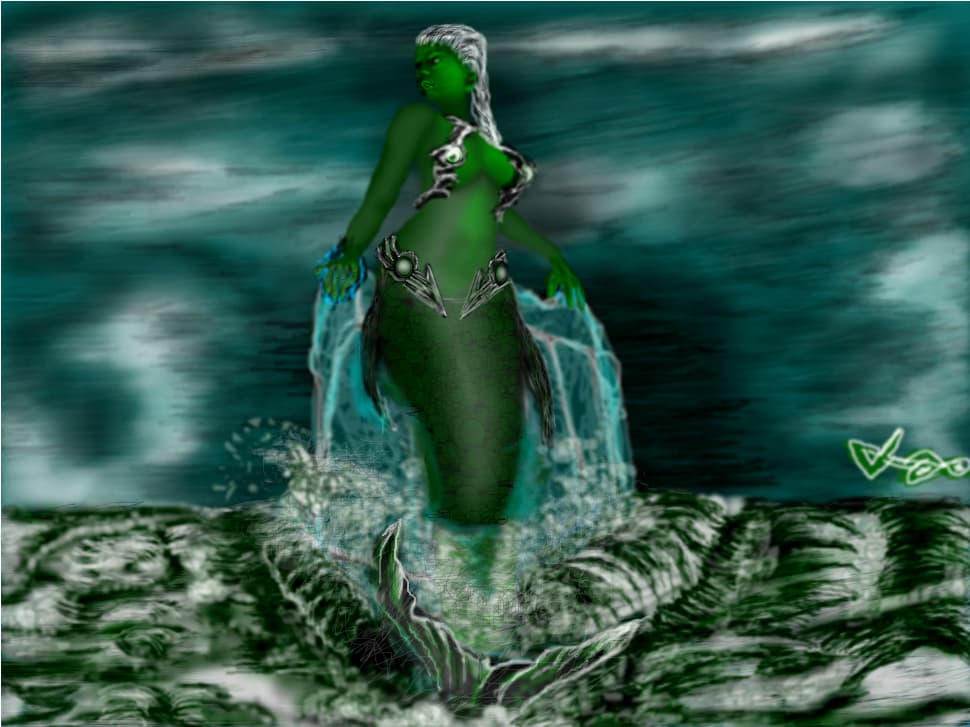 Mermaid and water power