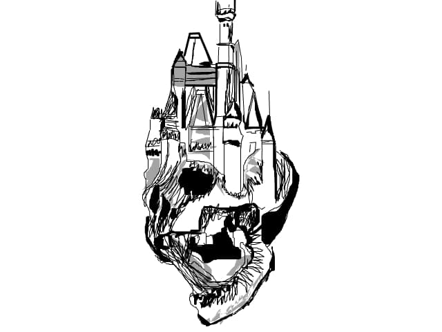 skull head castel