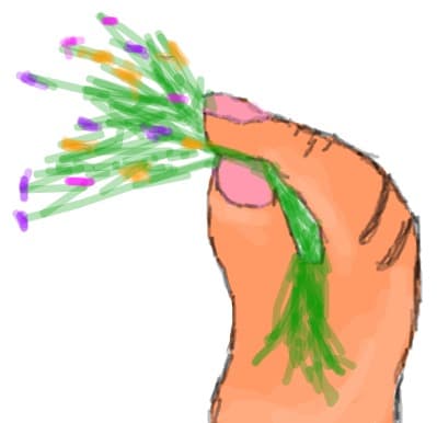 ...de paste pregatiti floricele la iepurasi sa manance...