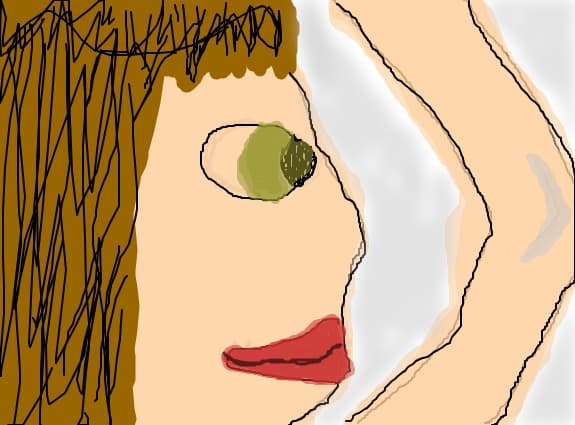 a girl face