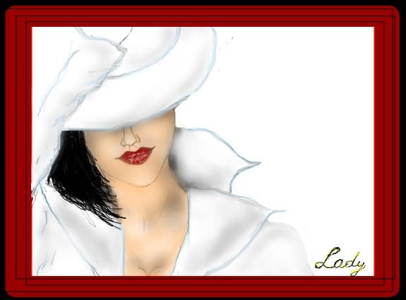 Lady in white