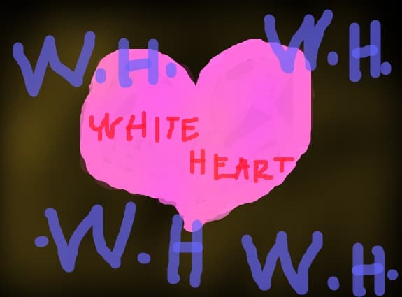 white heart