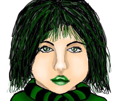 green girl..