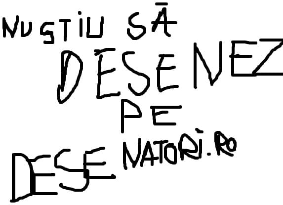 Nu stiu sa desenez pe desenatori.ro