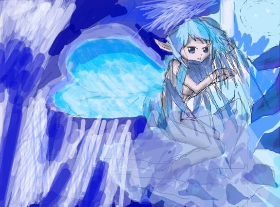 Anime water girl