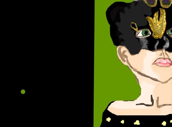 the girl with the mask