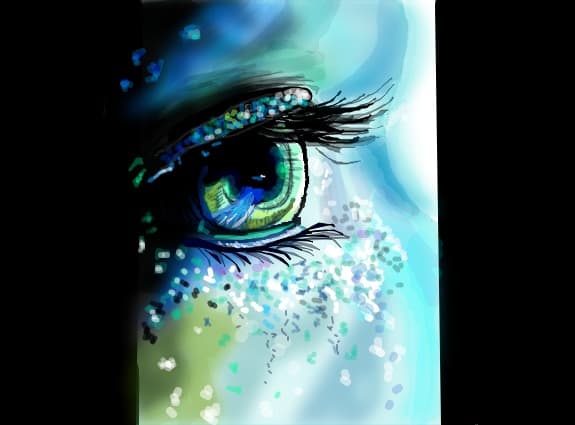 sparkle tears...