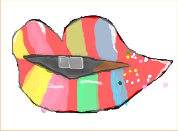 colour lips