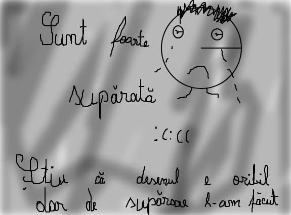 stiu ca desenul e oribil dar de suparare lam facut:((:(:((:(:(