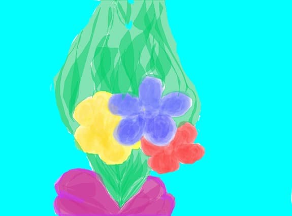 un buchiet de flori