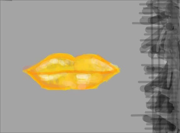 golden lips