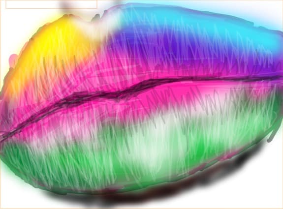 colorful lips