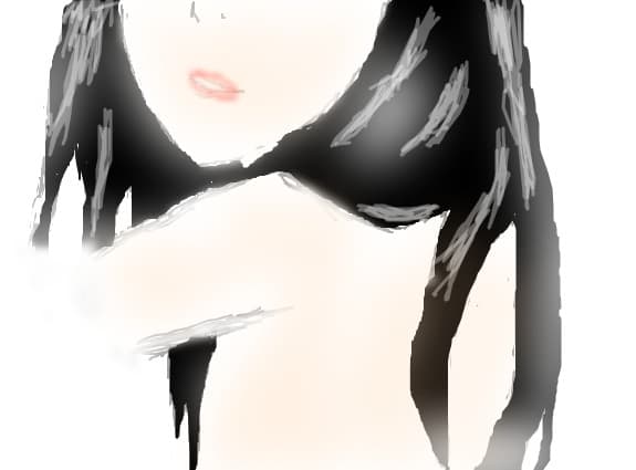 black hair