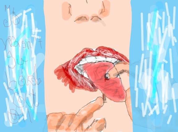 tongue piercing