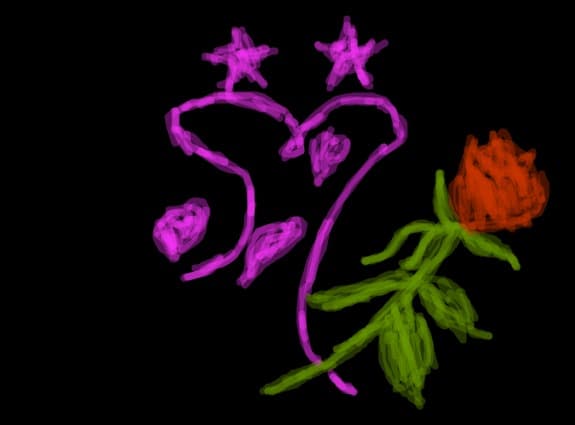 ...glitter rose...