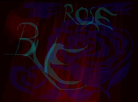 blue rose in dark world