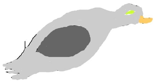 Desen 3171 modificat:o pasare misto