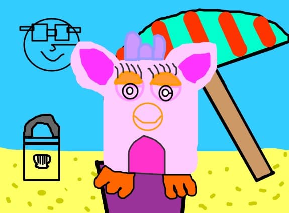 Furby Girl la plaja