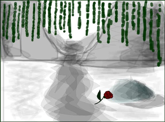 My love died here