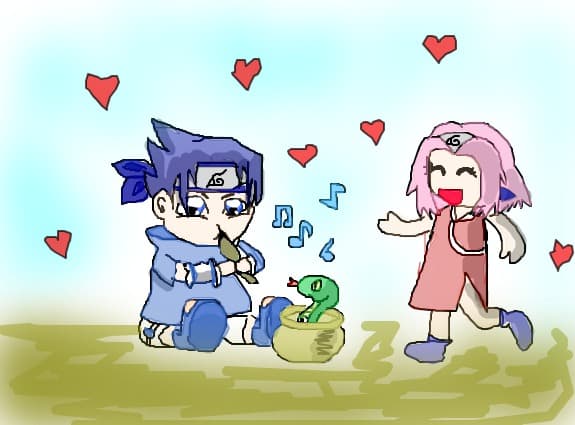 Sakura  si  Sasuke, copii