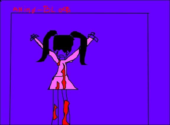 anime girl blood