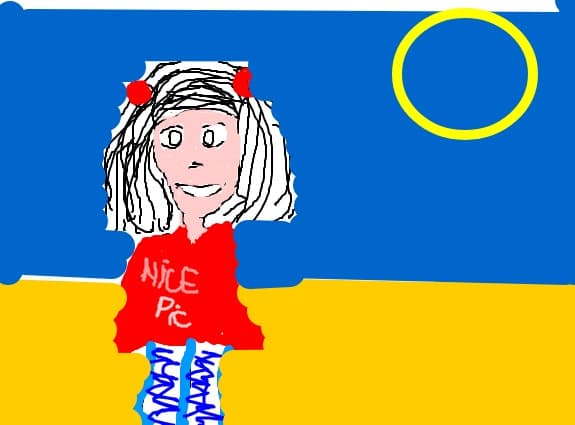 o fetita pe mare