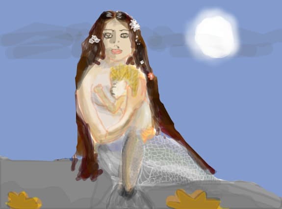 o sirena si copilul ei