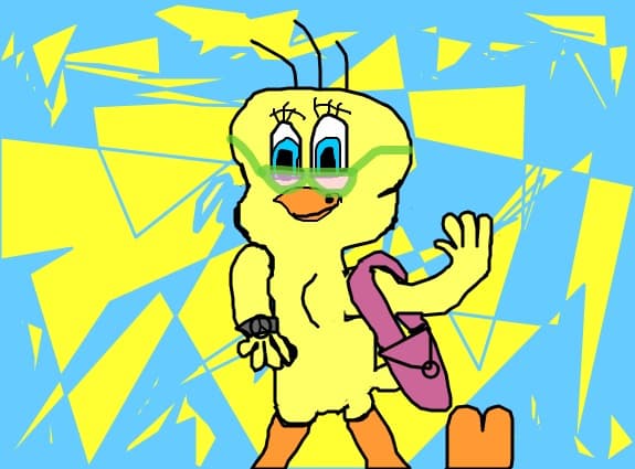 Tweety merge la scoala