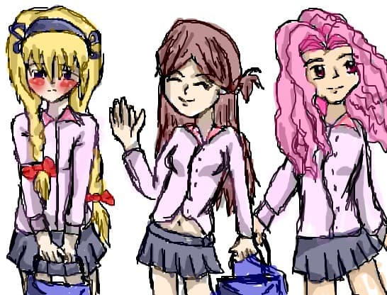 anime school girls