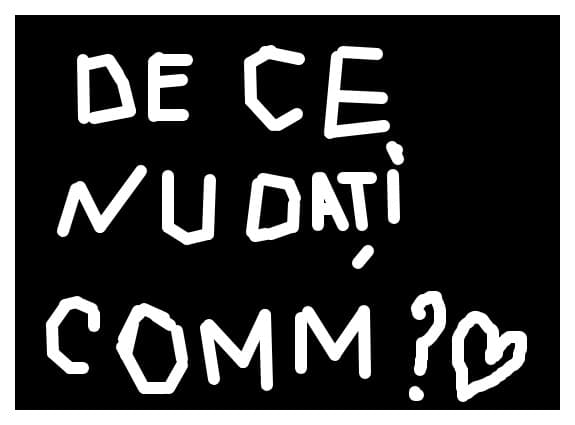 de ce nu dati comentarii!