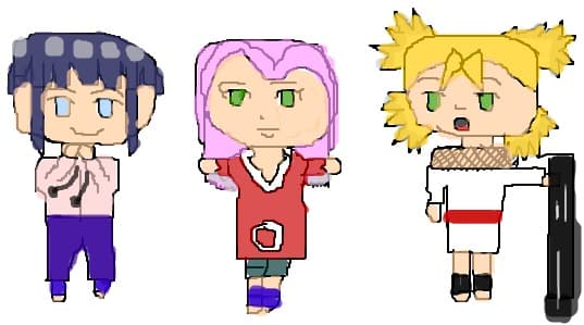 hinata, sakura si temari