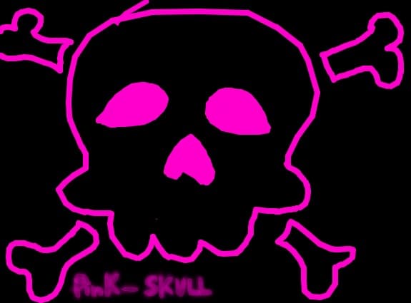 pink skull :D