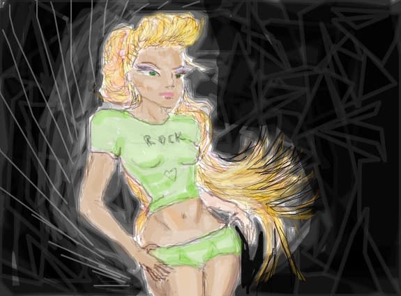 Desen 36814 modificat:hot girl