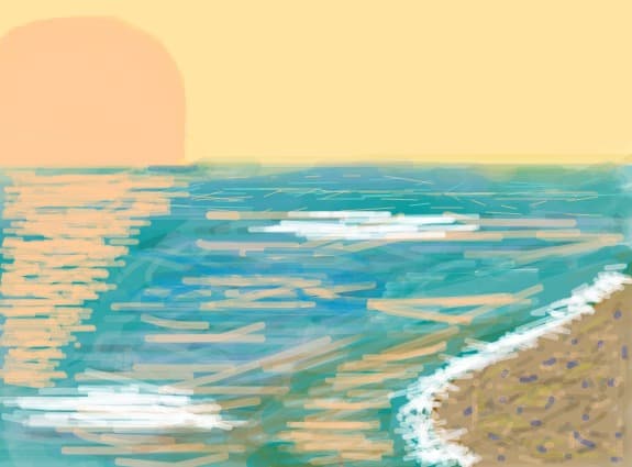 apus la mare