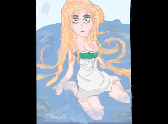 anime aqua girl