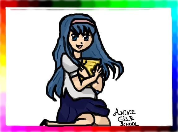 anime girl school