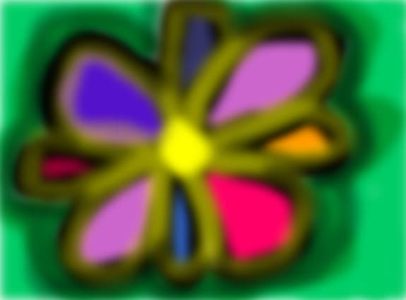 o floare cu blur