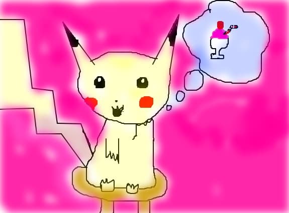 pikachu isi doreste inghetata