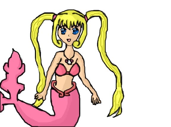anime pink mermaid(luchia)