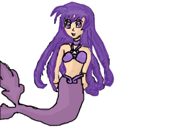 anime purple mermaid(karen)