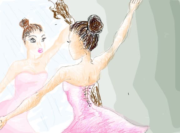 Desen 40796 continuat:balerina