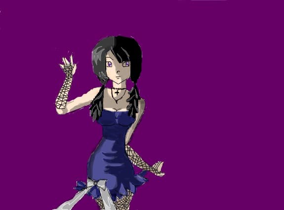 Gothic anime girl