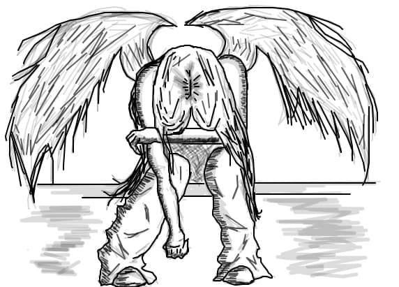 sad angel