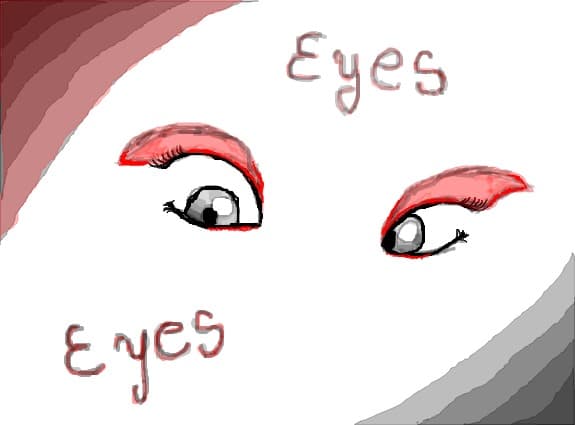 red eyes!!!