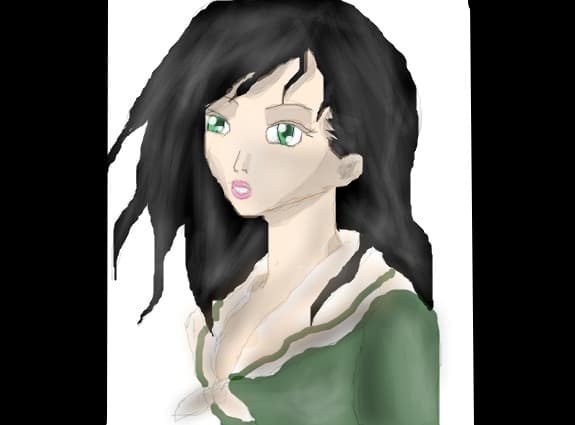 anime school girl