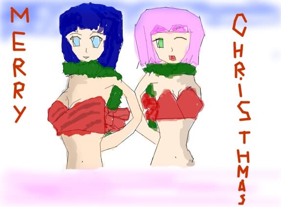 sakura and hinata christhmas