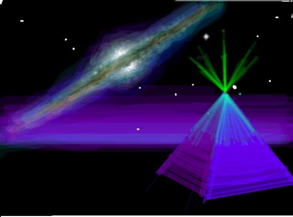 Galaxie si piramida