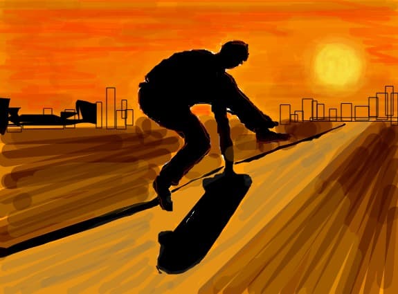 skateboard la cerere