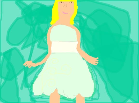A dress end a girl(A dress)