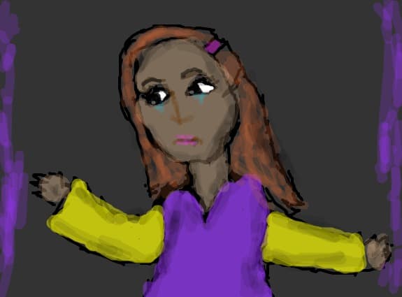 a girl...sad girl